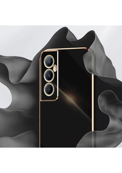 Xınlı Realme C65 4g Kılıf Koruyucu Tpu Cep Telefonu Kılıfı Galvanik Çerçeveli-Siyah (Yurt Dışından) fırsatları