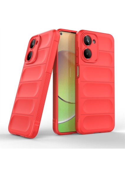 Realme 10 4g Yumuşak Tpu Cep Telefonu Kılıfı Kaymaz Çizilmeye Dayanıklı Sağlam Arka Koruyucu Telefon Kılıfı-Kırmızı (Yurt Dışından) fiyatları