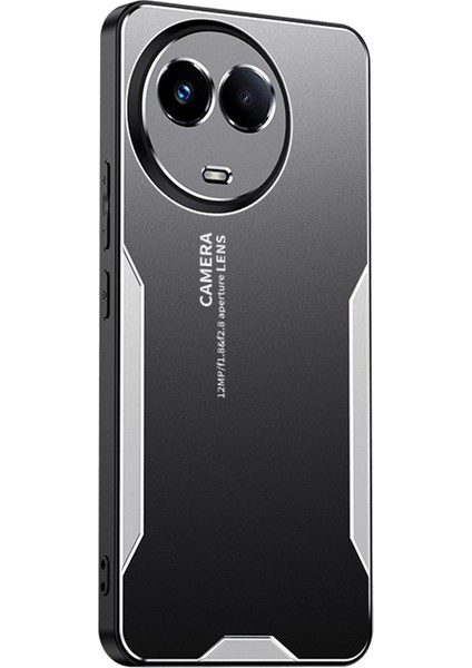 Realme 11 5g(Global)Kılıf Sağlam Alüminyum Alaşımlı Telefon Kılıfı-Gümüş (Yurt Dışından)