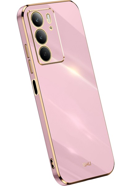 Xınlı Realme C75 Kılıf Tpu Telefon Kılıfı Galvanik Çerçeveli-Mor (Yurt Dışından)