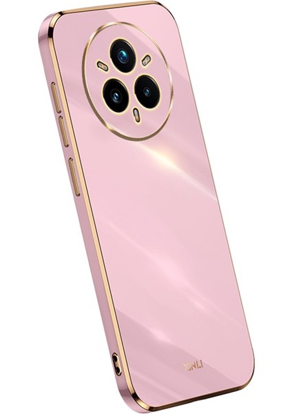 Xınlı Realme 14 Pro+5g Kılıf Tpu Telefon Kılıfı Galvanik Çerçeveli-Mor (Yurt Dışından)