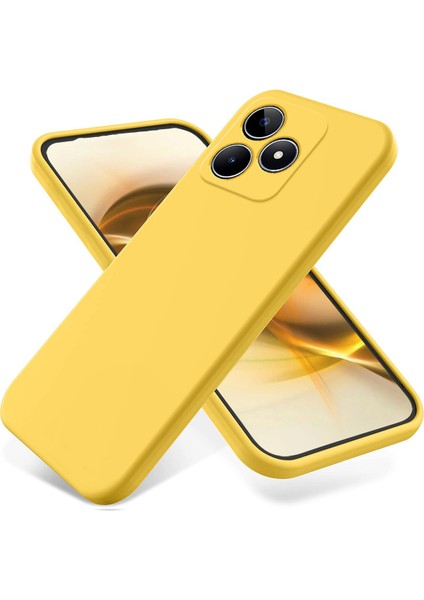 Realme C51S 4g Kılıf Sıvı Silikon Çizilmez Telefon Kılıfı El Askısı Ile-Sarı (Yurt Dışından) fırsatları