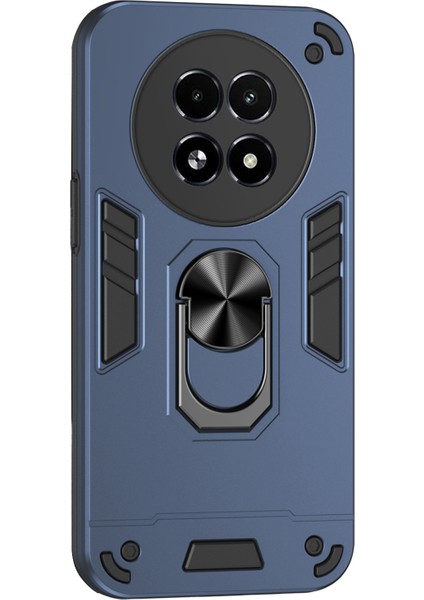 Realme 13 5g Kılıf Pc+Tpu Drop Defend Telefon Kılıfı Halkalı Ayaklı-Mavi (Yurt Dışından)