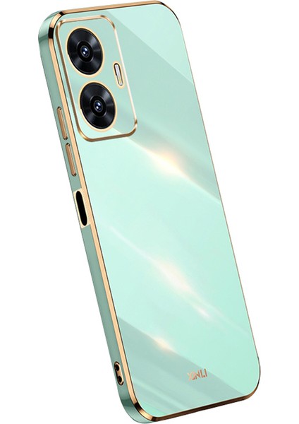 Xınlı Realme C55 4g Galvanik Tpu Telefon Kılıfı Çizilmez Telefon Kılıfı-Camgöbeği (Yurt Dışından)