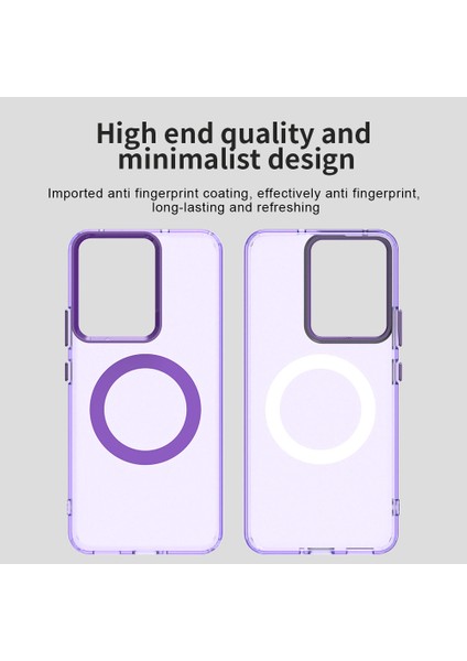 Realme 14 5g Kılıf Magsafe Anti Drop Hibrit Telefon Arka Kapağı ile Uyumlu-Mor (Yurt Dışından) fiyatları