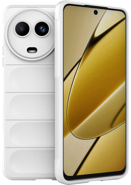Realme 11X 5g/11 5g(Global)Cep Telefonu Kılıfı Darbeye Dayanıklı Esnek Tpu Arka Kılıf-Beyaz (Yurt Dışından)