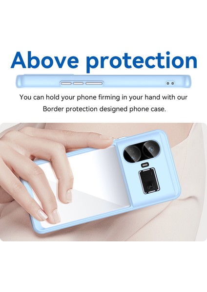 Realme Gt5 5g Kılıf Tpu+Akrilik Çizilmez Darbeye Dayanıklı Seri Telefon Kılıfı-Mavi (Yurt Dışından) fırsatları