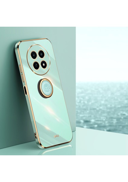 Xınlı Realme 12 5G/12X 5g Kılıf Düşmeye Lı Halka Destekli Tpu Galvanik Telefon Kılıfı-Camgöbeği (Yurt Dışından) fiyatları