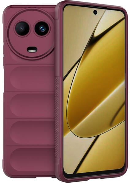 Realme 11X 5g/11 5g(Global)Cep Telefonu Kılıfı Darbeye Dayanıklı Esnek Tpu Arka Kılıf-Şarap Kırmızısı (Yurt Dışından)