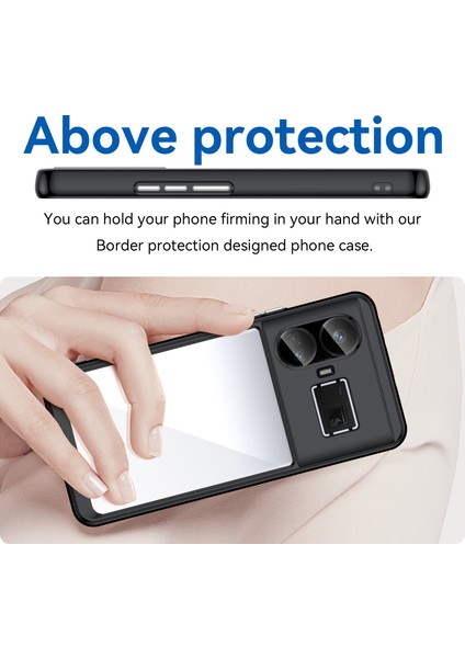 Realme Gt5 5g Kılıf Tpu+Akrilik Çizilmez Darbeye Dayanıklı Seri Telefon Kılıfı-Siyah (Yurt Dışından) fırsatları