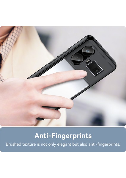 Realme Gt5 5g Kılıf Tpu+Akrilik Çizilmez Darbeye Dayanıklı Seri Telefon Kılıfı-Siyah (Yurt Dışından) indirimleri