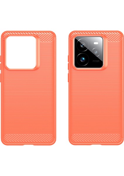 Realme Gt 7 Pro 5g Kılıf Koruyucu Telefon Kılıfı Karbon Fiber Doku Fırçalanmış-Kırmızı (Yurt Dışından) modelleri