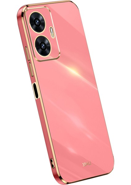 Xınlı Realme C55 4g Galvanik Tpu Telefon Kılıfı Çizilmez Telefon Kılıfı-Kırmızı (Yurt Dışından)