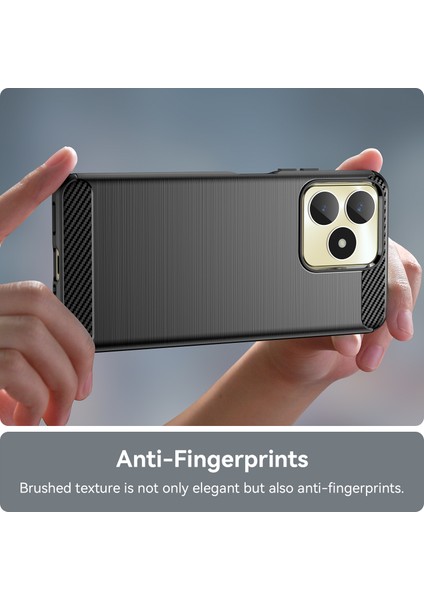 Realme C53(GLOBAL)/C53(HINDISTAN)/C51 Kılıf Darbeye Dayanıklı Tpu Kabuk Karbon Fiber Doku Telefon Kılıfı-Siyah (Yurt Dışından) indirimleri