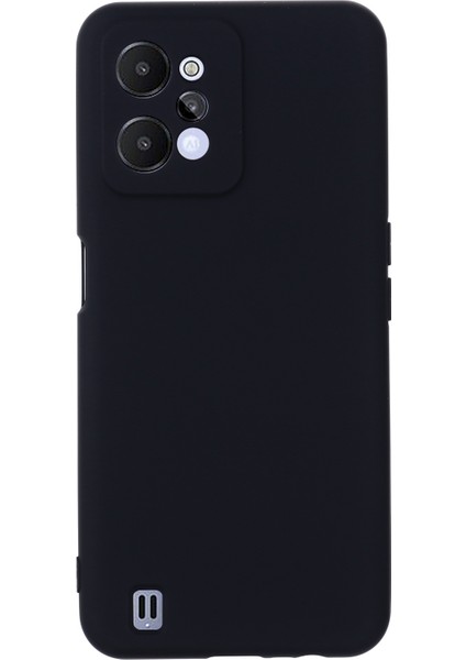 Realme C31 Sıvı Silikon Telefon Kılıfı Için, Kalınlaştırıcı Tasarım Yumuşak Mikrofiber Astar Yastık Çizilmez Koruyucu Kılıf-Siyah (Yurt Dışından) modelleri
