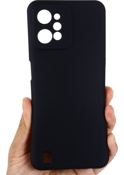 Realme C31 Sıvı Silikon Telefon Kılıfı Için, Kalınlaştırıcı Tasarım Yumuşak Mikrofiber Astar Yastık Çizilmez Koruyucu Kılıf-Siyah (Yurt Dışından) indirimleri