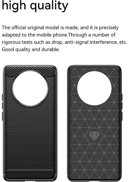 Realme Narzo 60 Pro 5g Fırçalanmış Tpu Telefon Kılıfı Karbon Fiber Dokulu Çizilmez Arka Kapak-Siyah (Yurt Dışından) modelleri