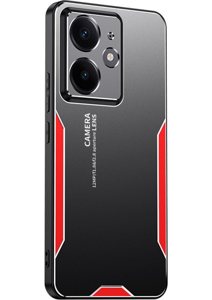 Realme Neo7 Se 5g Telefon Kılıfı Alüminyum Alaşımlı Tpu Pc Arka Kapak-Kırmızı (Yurt Dışından)