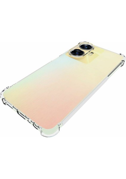 Realme C55 Kaymaz Şeffaf Telefon Kılıfı Dört Köşe Hava Yastığı Şok Emici Köşe Esnek Tpu Kapak (Yurt Dışından) modelleri