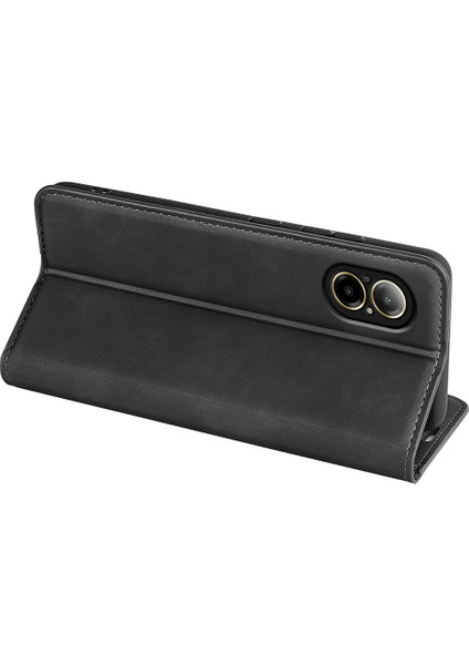 Realme C67 4g Kılıf Pu Deri Kart Tutucu Manyetik Kapatma Telefon Kılıfı-Siyah (Yurt Dışından) fırsatları
