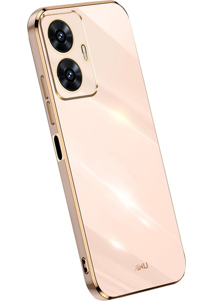 Xınlı Realme C55 4g Galvanik Tpu Telefon Kılıfı Çizilmez Telefon Kılıfı-Pembe (Yurt Dışından)