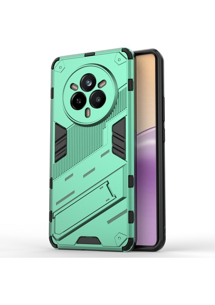 Realme 14 Pro 5g Kılıf Pc+Tpu Darbeye Dayanıklı Telefon Kılıfı Kickstand Ile-Yeşil (Yurt Dışından)