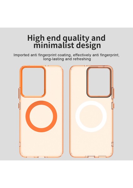 Realme 14 5g Kılıf Magsafe Anti Drop Hibrit Telefon Arka Kapağı ile Uyumlu-Turuncu (Yurt Dışından) fiyatları