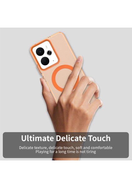Realme 14 5g Kılıf Magsafe Anti Drop Hibrit Telefon Arka Kapağı ile Uyumlu-Turuncu (Yurt Dışından) indirimleri