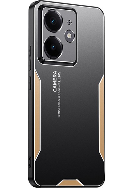 Realme Neo7 Se 5g Telefon Kılıfı Alüminyum Alaşımlı Tpu Pc Arka Kapak-Altın (Yurt Dışından)