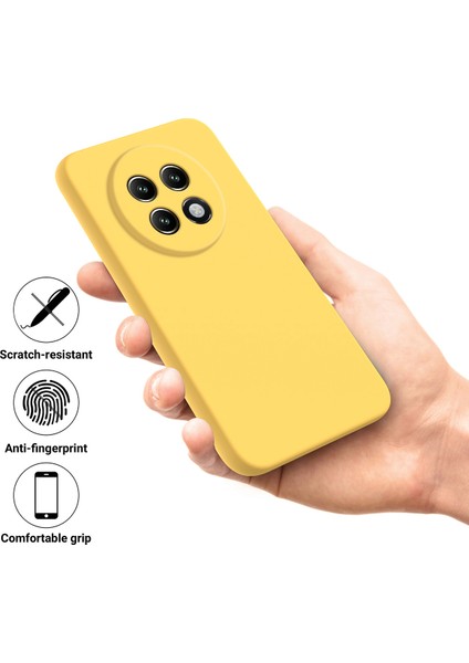 Realme P1 Speed ​​5g Kılıf Sıvı Silikon Telefon Arka Kapağı El Kayışı Ile-Sarı (Yurt Dışından) indirimleri