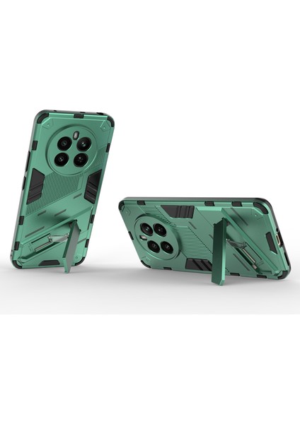 Realme 12 4g/12+5g Kılıf Kickstand Pc+Tpu Koruyucu Sert Telefon Kılıfı-Yeşil (Yurt Dışından) fiyatları