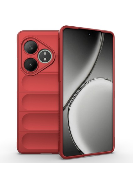Realme Gt Neo6 Se 5g/gt 6 5g/gt 6t 5g Kılıf Tpu Düşme Korumalı Kabuk Telefon Kılıfı-Kırmızı (Yurt Dışından)