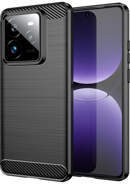 Realme Gt 7 Pro 5g Kılıf Koruyucu Telefon Kılıfı Karbon Fiber Doku Fırçalanmış-Siyah (Yurt Dışından)