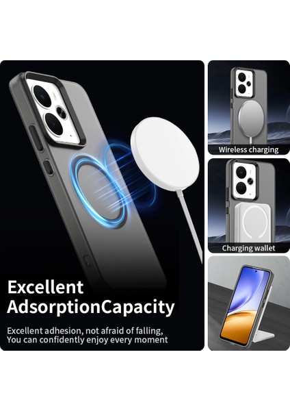 Realme 14 5g Kılıf Magsafe Anti Drop Hibrit Telefon Arka Kapağı ile Uyumlu-Siyah (Yurt Dışından) fırsatları