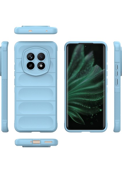 Realme P2 Pro 5g Kılıf Düşmeye Karşı Yumuşak Tpu Sağlam Telefon Arka Kapağı-Bebek Mavisi (Yurt Dışından)