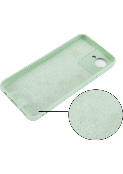 Realme C30 4g Için Sıvı Silikon Telefon Kılıfı Darbeye Dayanıklı Kılıf Yumuşak Mikrofiber Astar Düşmeye Karşı Koruyucu Kılıf Kayışlı-Yeşil (Yurt Dışından) modelleri