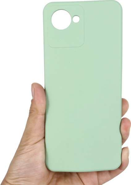 Realme C30 4g Için Sıvı Silikon Telefon Kılıfı Darbeye Dayanıklı Kılıf Yumuşak Mikrofiber Astar Düşmeye Karşı Koruyucu Kılıf Kayışlı-Yeşil (Yurt Dışından) fırsatları