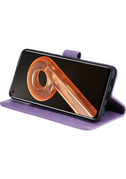 Realme 9i/oppo A36/A76 Baskılı Mandala Çiçek Pu Deri Kılıf Görüntüleme Standı Cüzdan Folio Flip Kılıf Bilek Kayışı Ile-Mor (Yurt Dışından) indirimleri