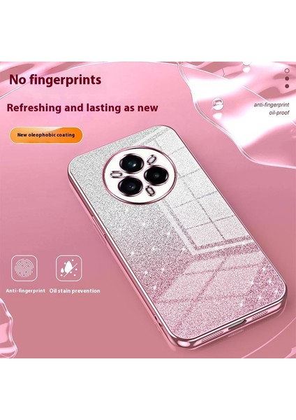 Realme 14 Pro+5g Kılıf Galvanik Degrade Parıltılı Tpu Telefon Kılıfı-Mor (Yurt Dışından)