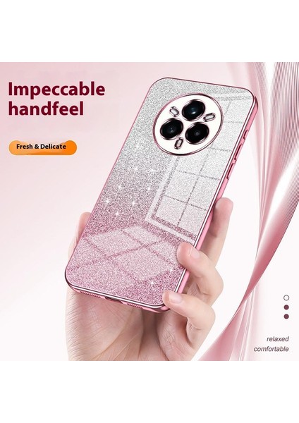 Realme 14 Pro+5g Kılıf Galvanik Degrade Parıltılı Tpu Telefon Kılıfı-Mor (Yurt Dışından)