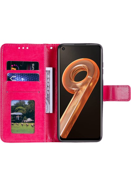 Realme 9i/oppo A36/A76 Baskılı Mandala Çiçek Pu Deri Kılıf Görüntüleme Standı Cüzdan Folio Flip Kılıf Bilek Kayışı Ile-Gül (Yurt Dışından) fırsatları
