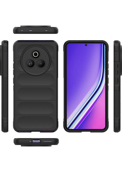 Realme P3 Pro 5g Kılıf Düşmeye Karşı Yumuşak Tpu Sağlam Telefon Arka Kapağı-Siyah (Yurt Dışından)