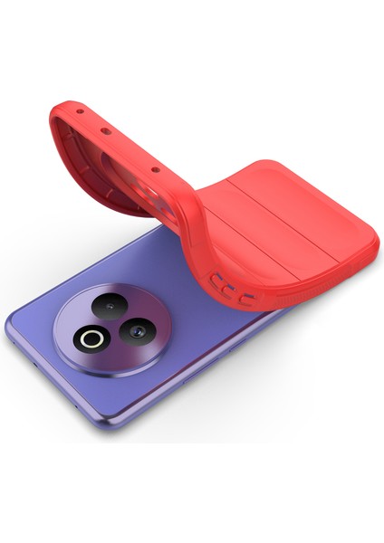 Realme P3 Pro 5g Kılıf Düşmeye Karşı Yumuşak Tpu Sağlam Telefon Arka Kapağı-Kırmızı (Yurt Dışından)