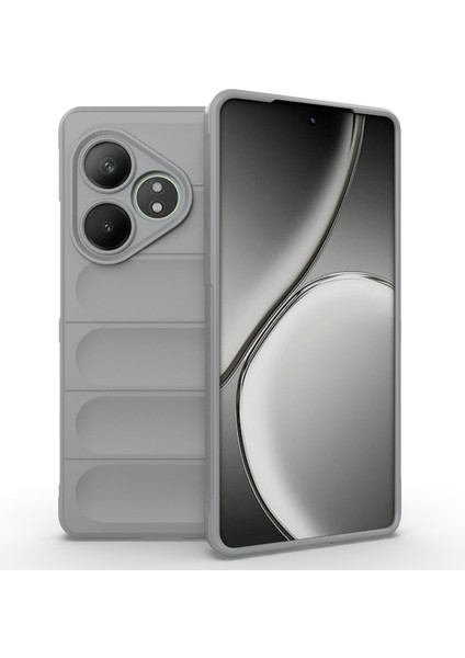 Realme Gt Neo6 Se 5g/gt 6 5g/gt 6t 5g Kılıf Tpu Düşme Korumalı Kabuk Telefon Kılıfı-Açık Gri (Yurt Dışından)