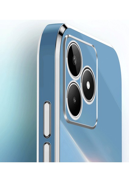 Xınlı Realme C53 (KÜRESEL)/C53 (HINDISTAN)/C51 Için Çizilmez Tpu Telefon Kılıfı, Elektrokaplama Kenar Telefon Kılıfı-Pembe (Yurt Dışından) fırsatları