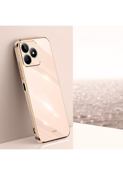 Xınlı Realme C53 (KÜRESEL)/C53 (HINDISTAN)/C51 Için Çizilmez Tpu Telefon Kılıfı, Elektrokaplama Kenar Telefon Kılıfı-Pembe (Yurt Dışından) indirimleri