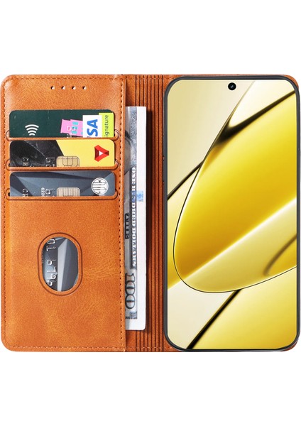 Realme 11X 5g/11 5g(Global)Kılıf Ince Pu Deri Cep Telefonu Kılıfı-Haki (Yurt Dışından) fırsatları