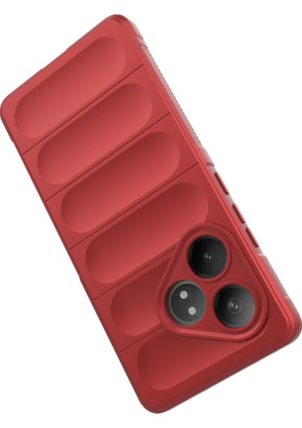 Realme Gt Neo6 Se 5g/gt 6 5g/gt 6t 5g Kılıf Tpu Düşme Korumalı Kabuk Telefon Kılıfı-Kırmızı (Yurt Dışından)