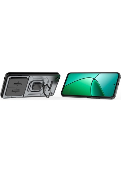 Realme 12 4g/12+5g Kılıf Pc+Tpu Koruyucu Telefon Kılıfı Sürgülü Kamera Koruyucu-Gri (Yurt Dışından) fırsatları