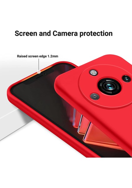 Realme Narzo 60 Pro 5g Telefon Kılıfı Kabuk Sıvı Silikon + Yumuşak Astar Çizilmez Kapak-Kırmızı (Yurt Dışından) indirimleri